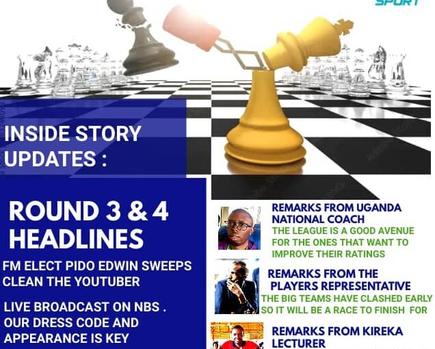 Round 3 and 4 Headlines of the Uganda National Chess league