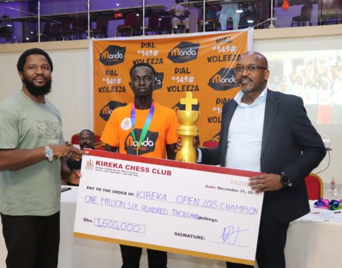 NGONG SAMUEL GAI FROM SOUTH SUDAN WINS THE 9TH KIREKA OPEN CHESS CHAMPIONSHIP 2025 WHILE SANA WINS THE LADIES CATEGORY- Sponsored by MTN UGANDA.
